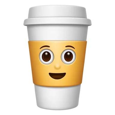 paper coffee cup sticker