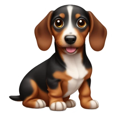 Baby sausage dog sticker