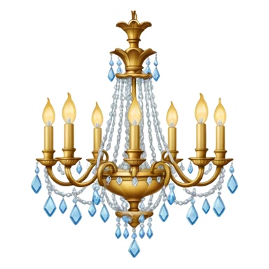 light bulb on a chandelier sticker