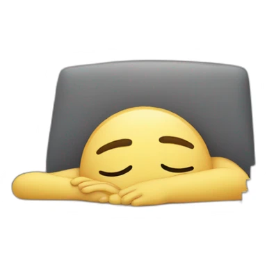 Head on desk sleeping sticker