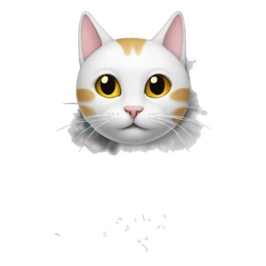 Cat on the moon sticker