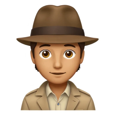 Chat visage humain qui porter pun chapeau sticker