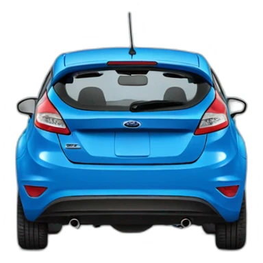 Blue Ford Fiesta sticker