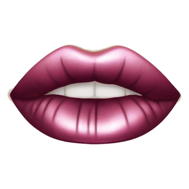 Big lips with shimmering lip gloss  sticker