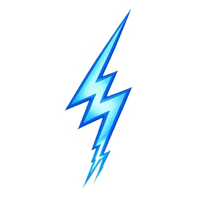 a stylized energy lightning bolt sticker