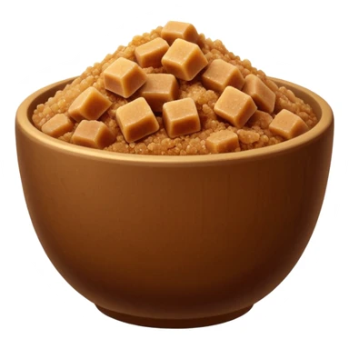 brown sugar in bowl sticker