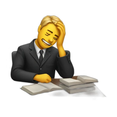 Law student stressed sticker