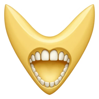 Sharp fang tooth only sticker