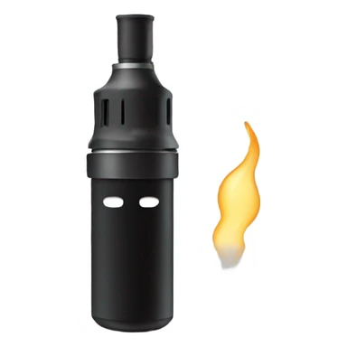 Black electronic vape, no face sticker