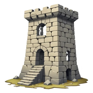 Ruined war tower sticker