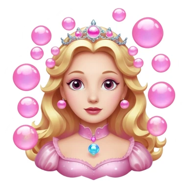 pink bubbles glinda sticker