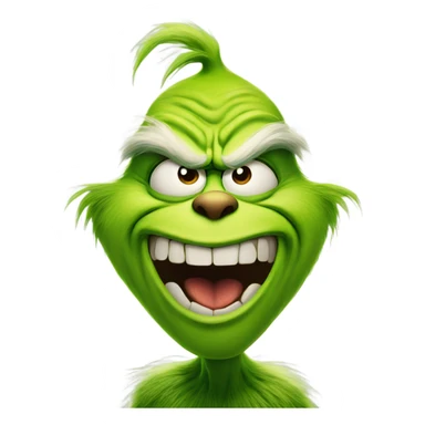 Grinch being mad and old  sticker
