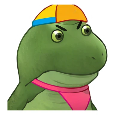 dinosaur in underwear sticker