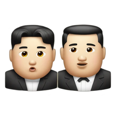 Kim jong un and trump drink vodka sticker