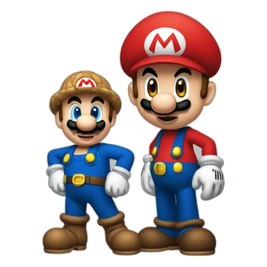 super mario vs mickey mouse sticker