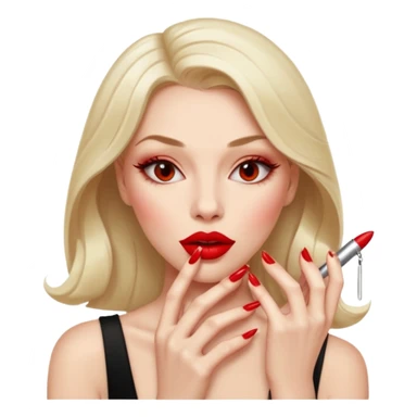 👁️🫦👁️💅💁🏼‍♀️ aguicheuse. elle se mord le coin de la lèvres  sticker