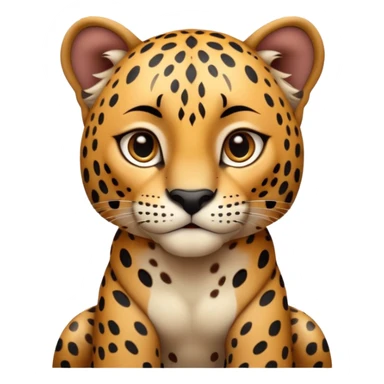 A high-resolution photo-realistic digital illustration of a baby jaguar, chest upward A high-resolution, photo-realistic digital illustration of a majestic young jaguar sticker