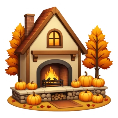 Cozy autumn home sticker