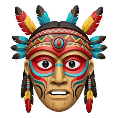 Native American Spirit Mask sticker
