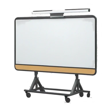 whiteboard on stand with wheels sticker