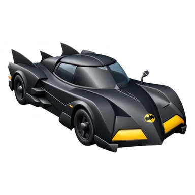  the animated series Batmobile loosely based on 1936 cord 812 (flat long square body line) stealthy understated  sticker