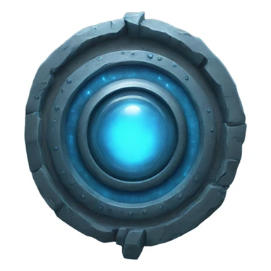 a flaSHING blue portal sticker