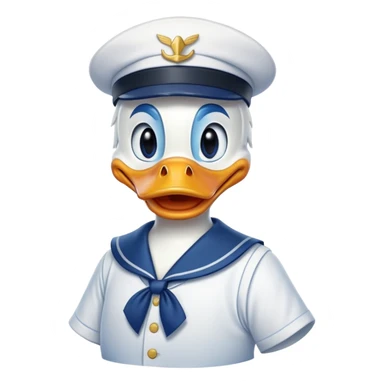 Donald Duck Disney style sticker