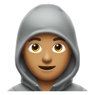 A young guy in a gray nike tech fleece and balaclava  sticker