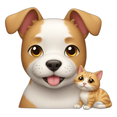 cat-with-dog sticker