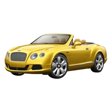 Yellow Bentley sticker