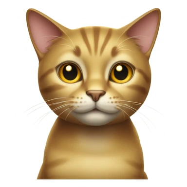 Gold colored cat sticker