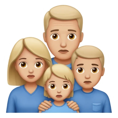 Family fear take precaution sticker