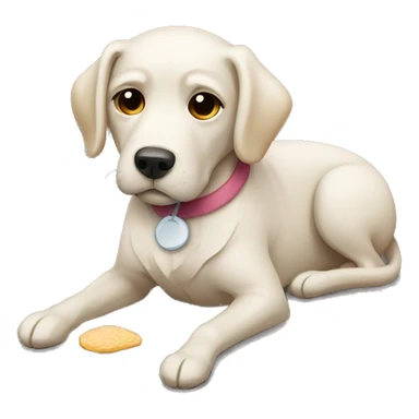 Chien malade sticker