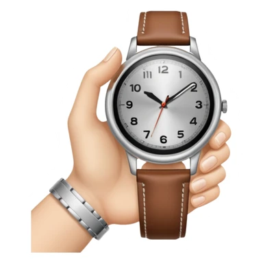 A hand with a watch sticker