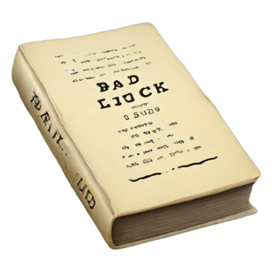 bad luck book sticker