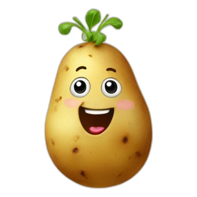 silly potato doing a jig sticker