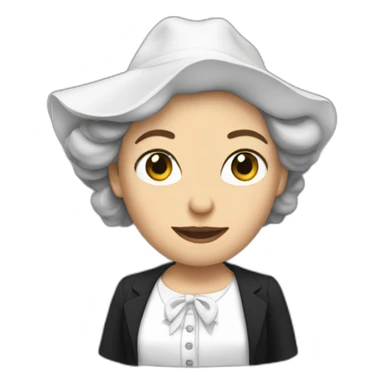 macron dressed as a woman sticker