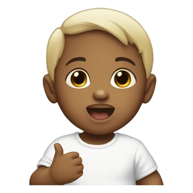 baby holing speechbubble sticker