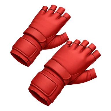 Sanguine-red combat hand wraps  sticker