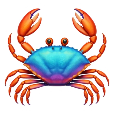 Pastel Crab sticker
