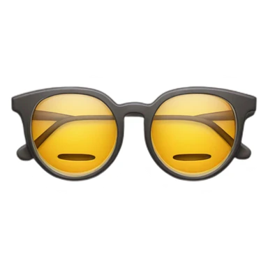 Glasses snapped in half into two pieces sticker