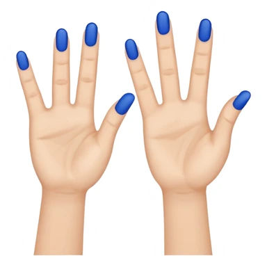 two raised hands in celebration with dark blue checkmark between  sticker