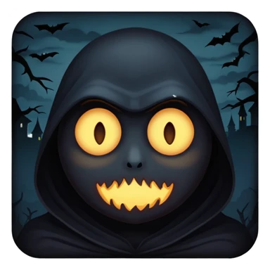 creepy dark night sticker