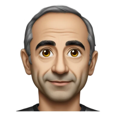 Zemmour prend une photo avec un noir sticker