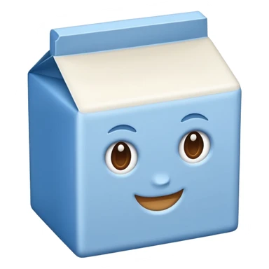 brique de lait bleu  sticker