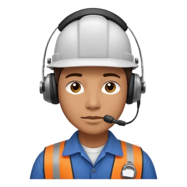 Dispatch department worker without helmet  sticker