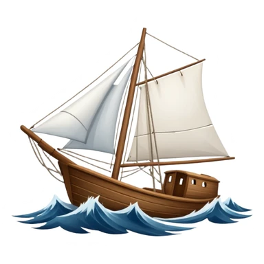 Velero navegando en tormenta sticker