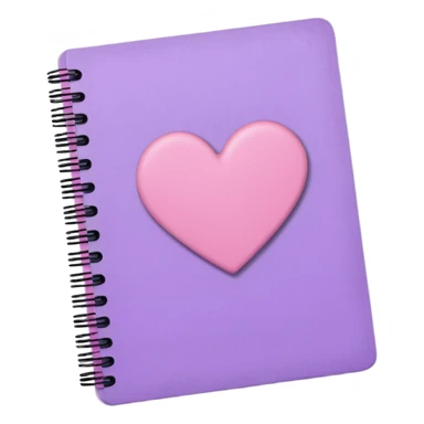 pastel emo notebook with a heart sticker sticker