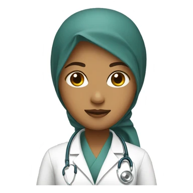Doctor with hijab sticker
