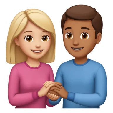 couple in love talking sticker